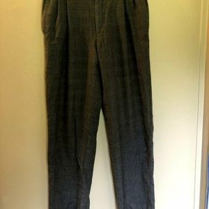 Hart Schaffner Marx Wool Dress Pants Gray/Brown 33